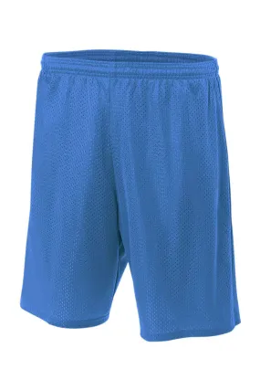 A4 Mens Moisture Wicking Mesh Shorts - Royal Blue