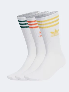 Adidas  Unisex Original Sock White/Gold/Orange