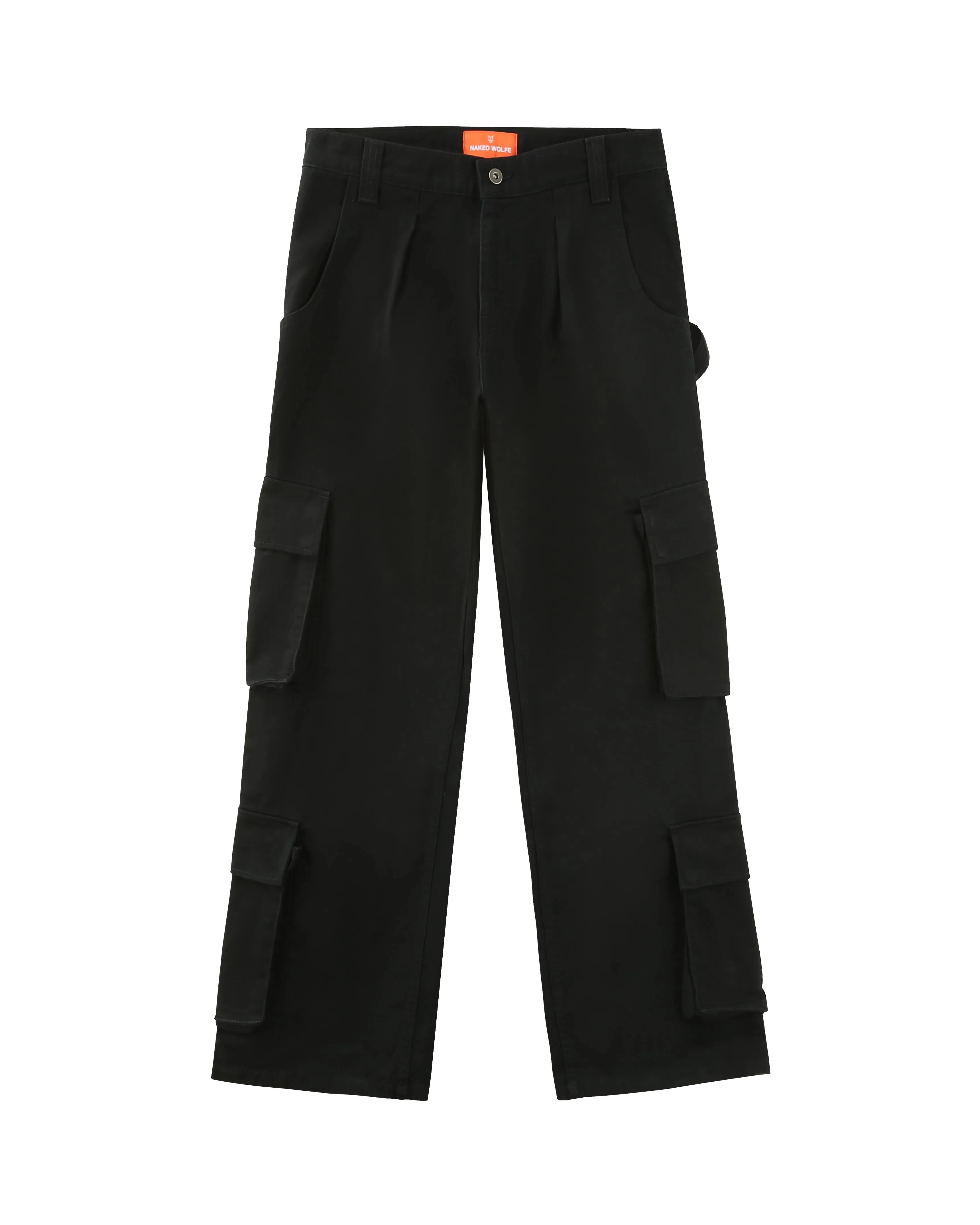 Baggy Pocket Cargo Pants Black