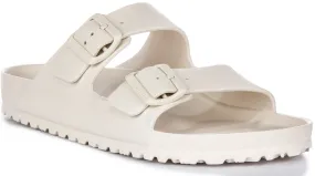 Birkenstock Arizona Eva In Off White For Unisex