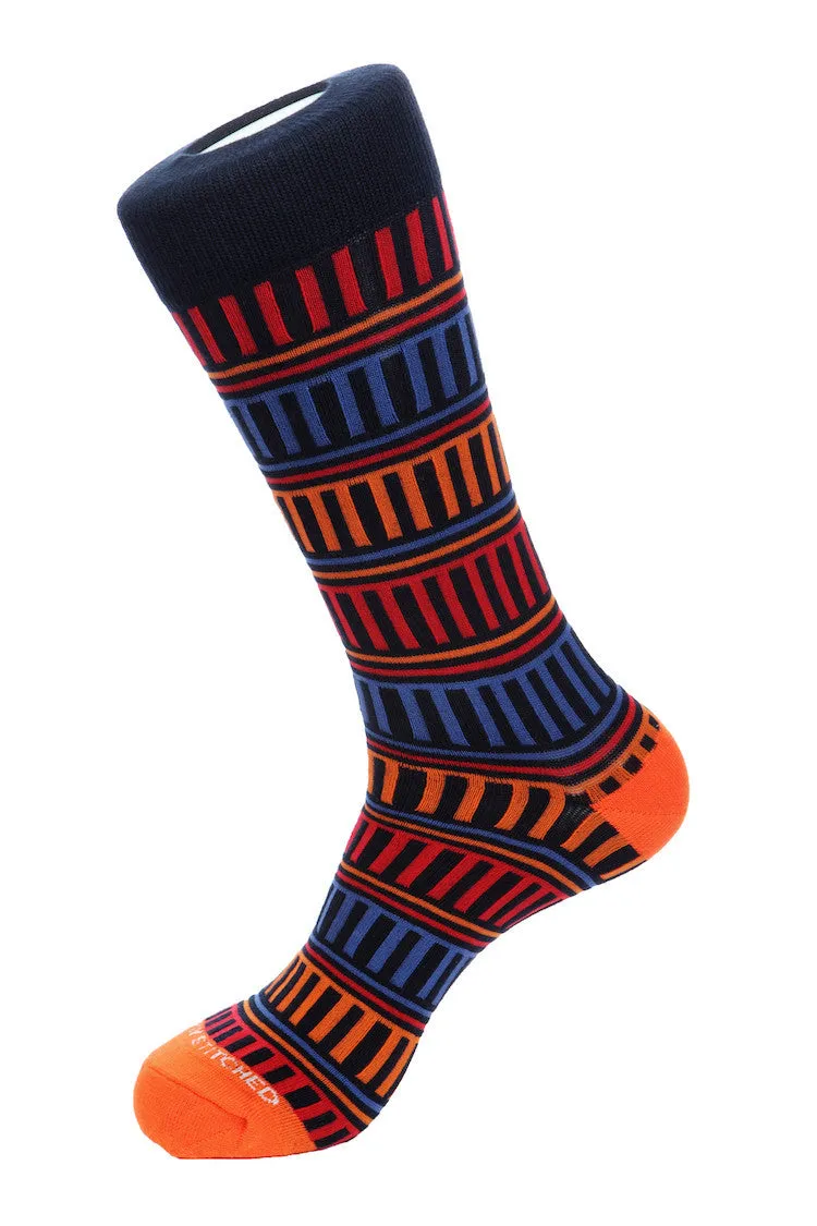 Block Stripe Sock