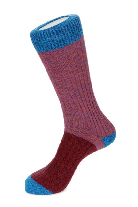 Boot Sock Melange Half and Half