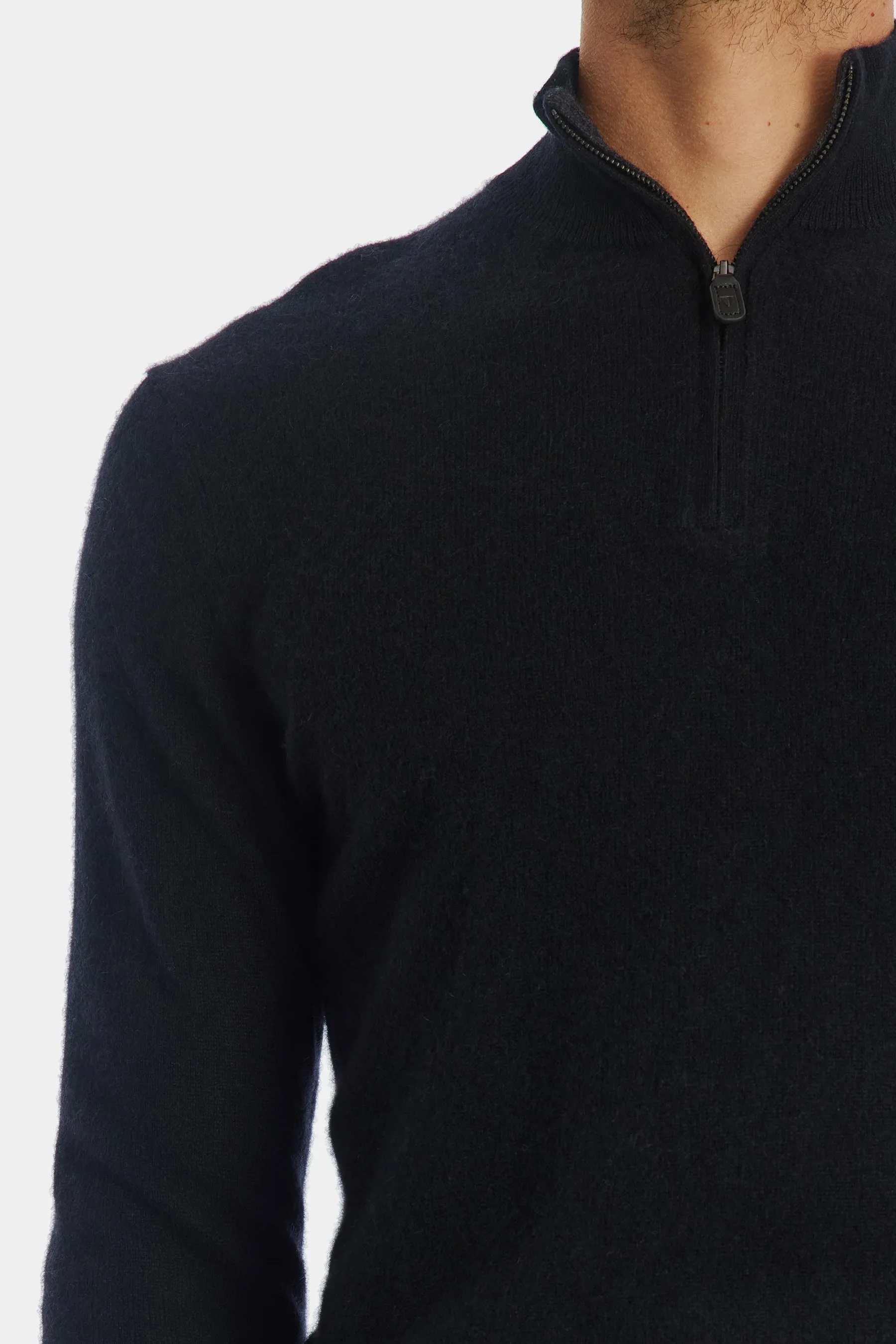 Cashmere Quarter Zip Sweater