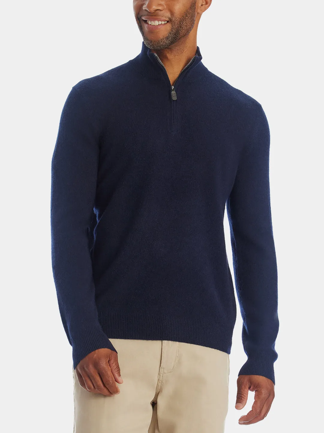 Cashmere Quarter Zip Sweater