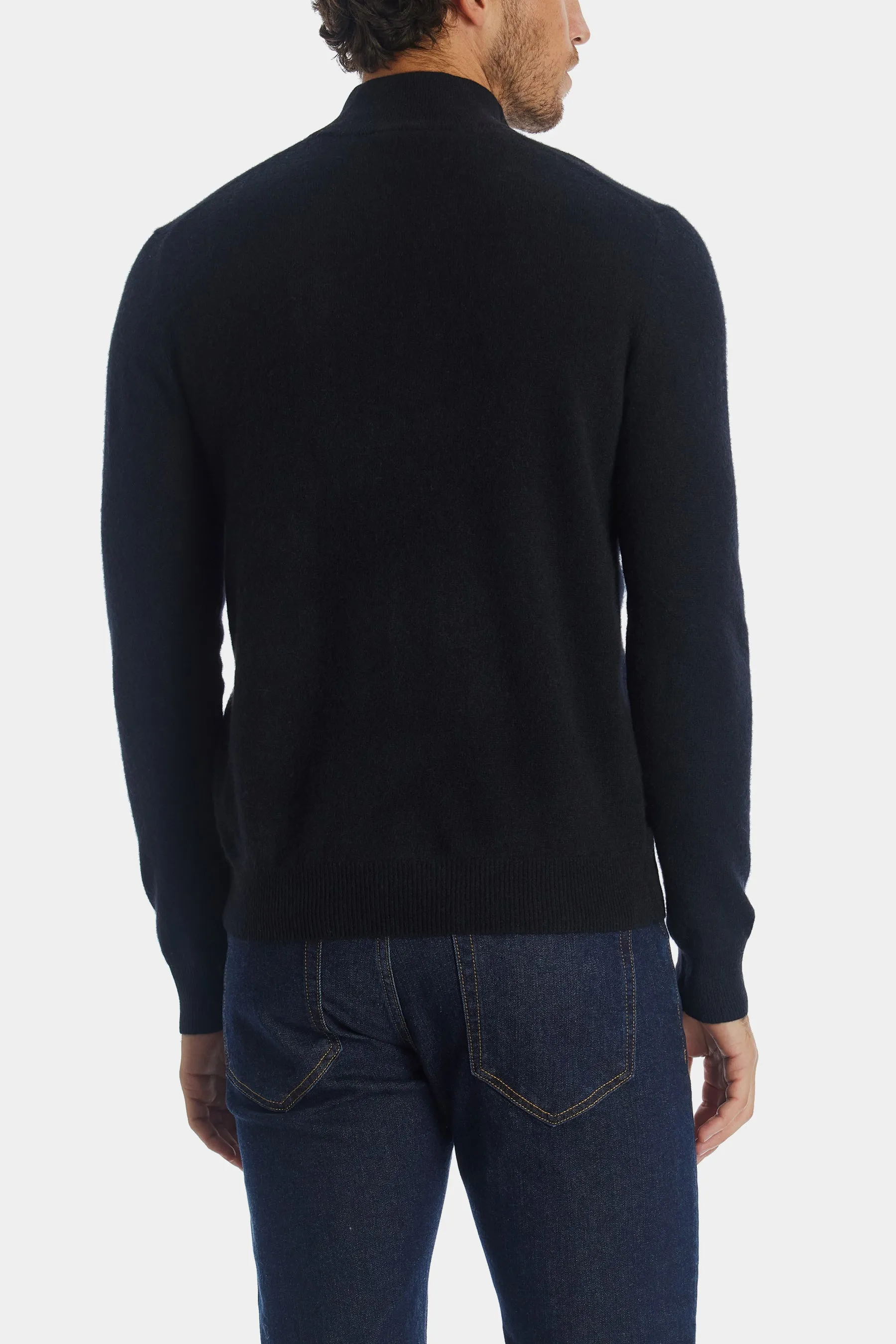 Cashmere Quarter Zip Sweater