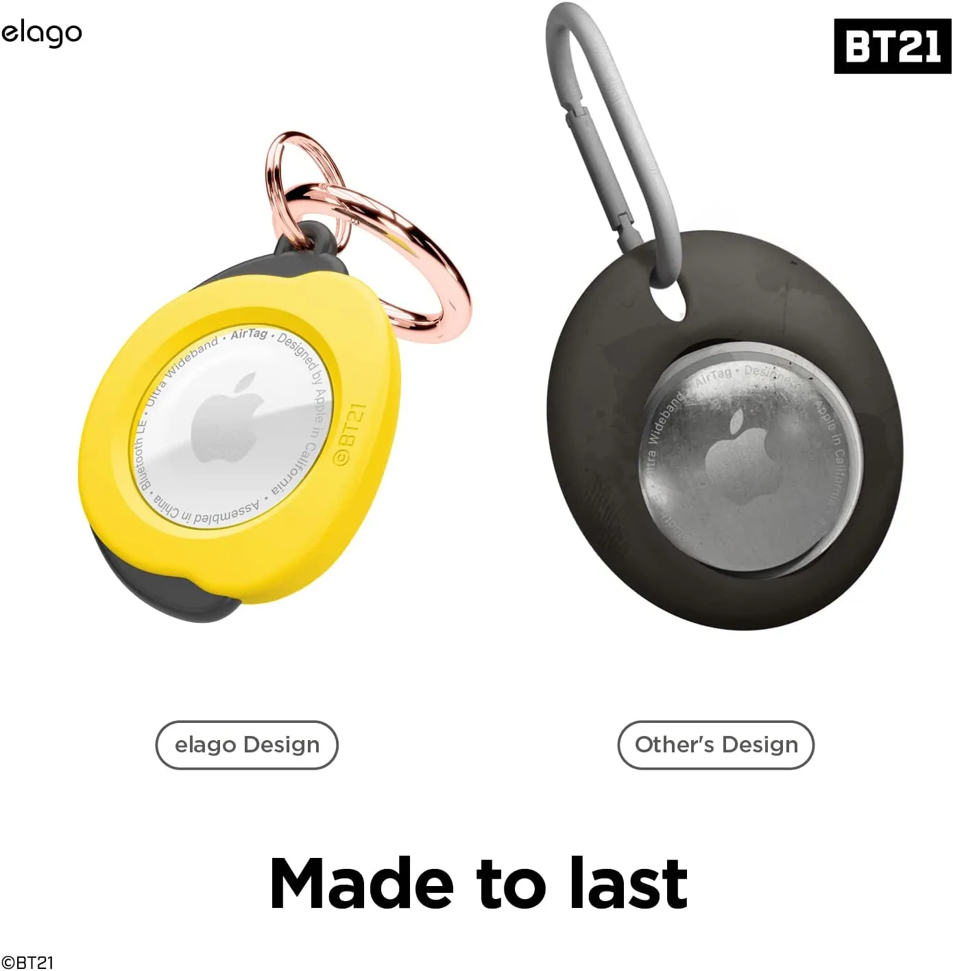 Elago BT21 AirTag Case with Keychain