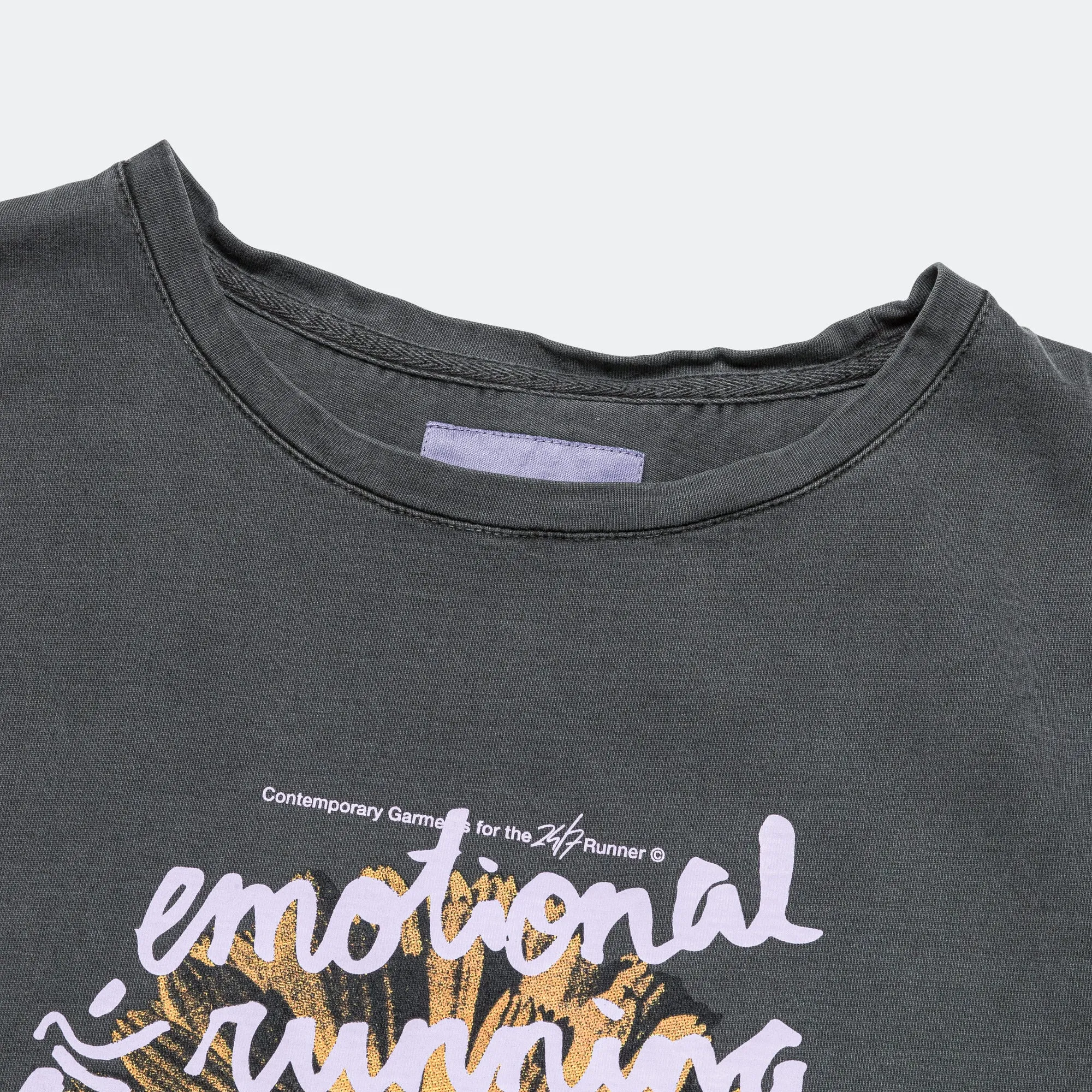 Emotional Flower Tank Top - Washed Black