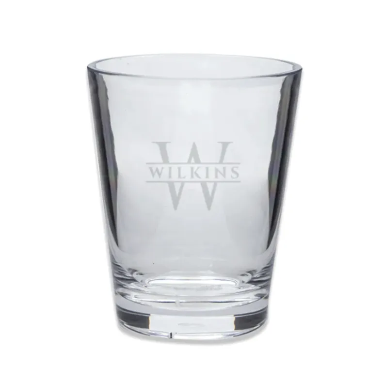 Engraved Acrylic Short Drinking Glass