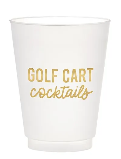 Golfer Frosted Cups