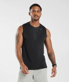 Gymshark Apex Tank - Black/Silhouette Grey