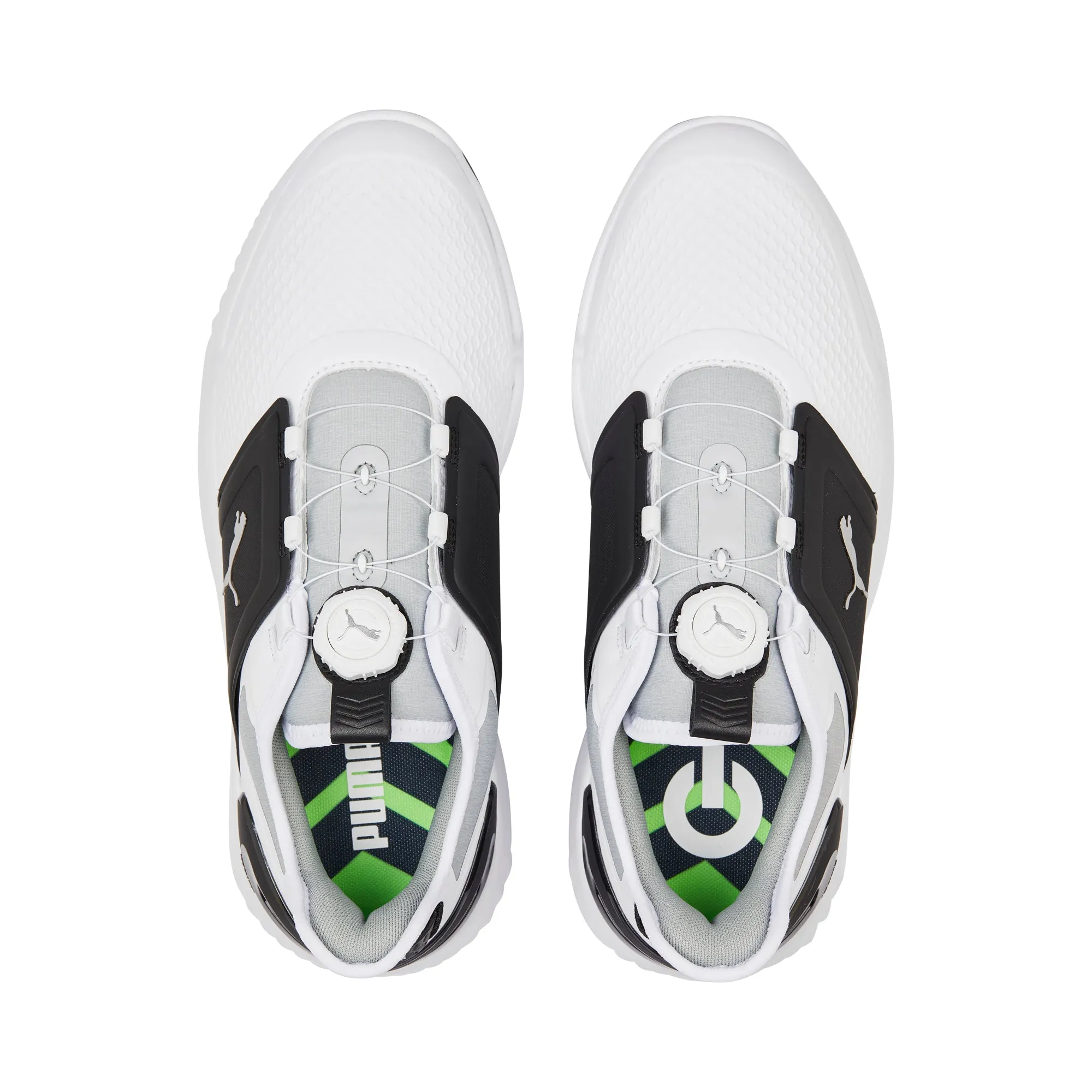 IGNITE ELEVATE DISC Spikeless Golf Shoes | Puma White / Puma Silver / High Rise