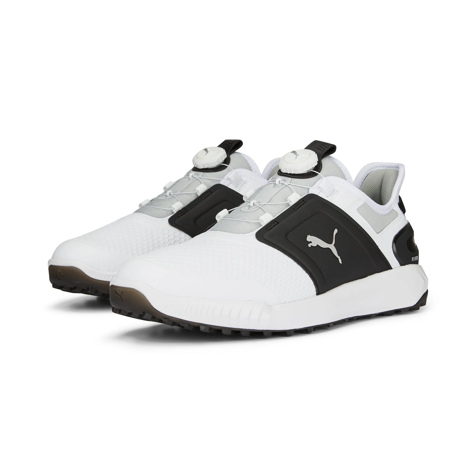 IGNITE ELEVATE DISC Spikeless Golf Shoes | Puma White / Puma Silver / High Rise