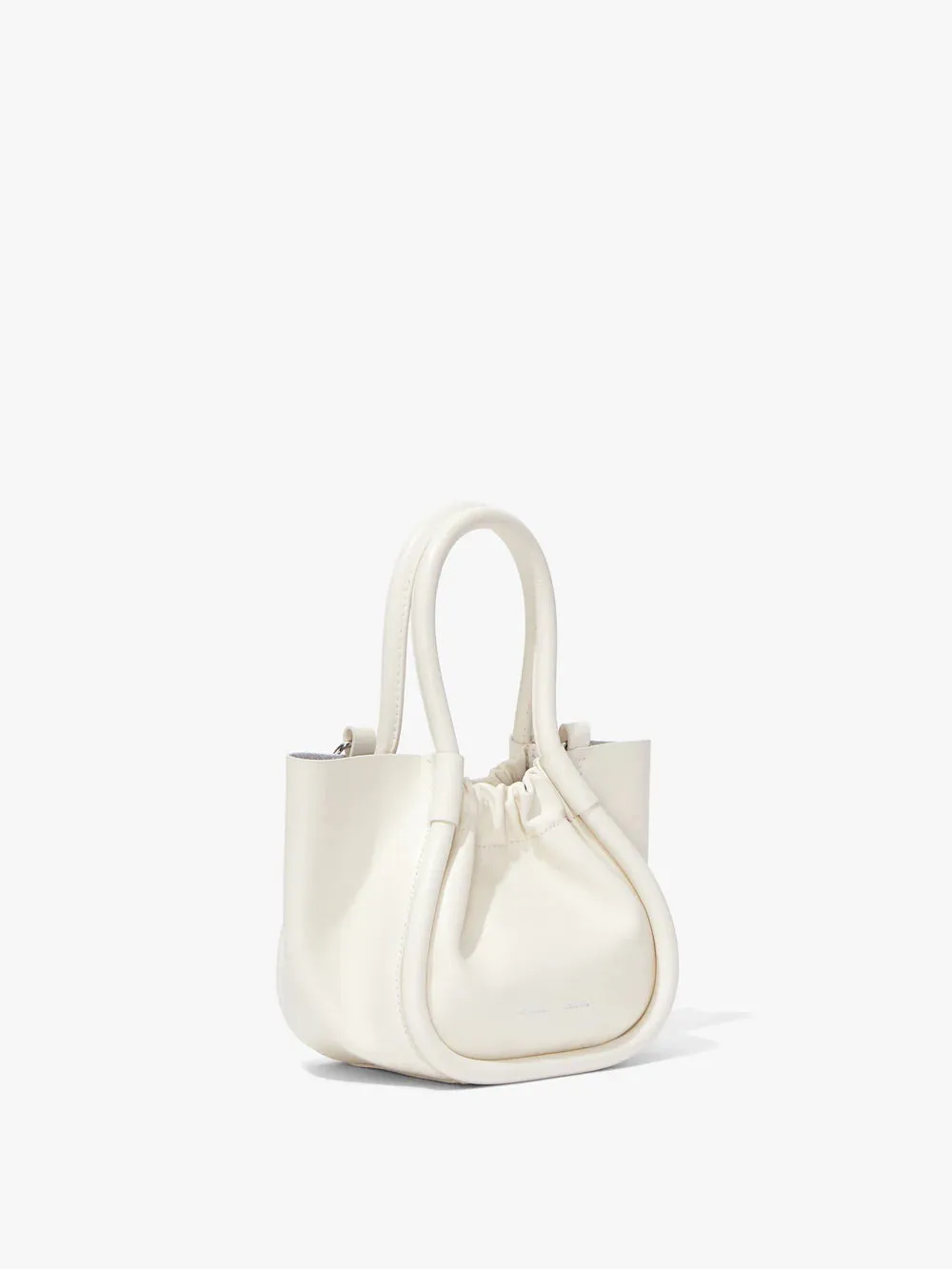 Ivory Extra Small Ruched Tote