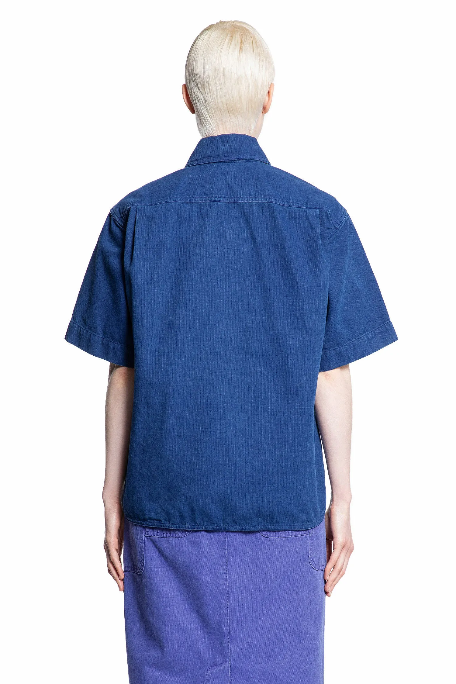 MAX MARA WOMAN BLUE SHIRTS