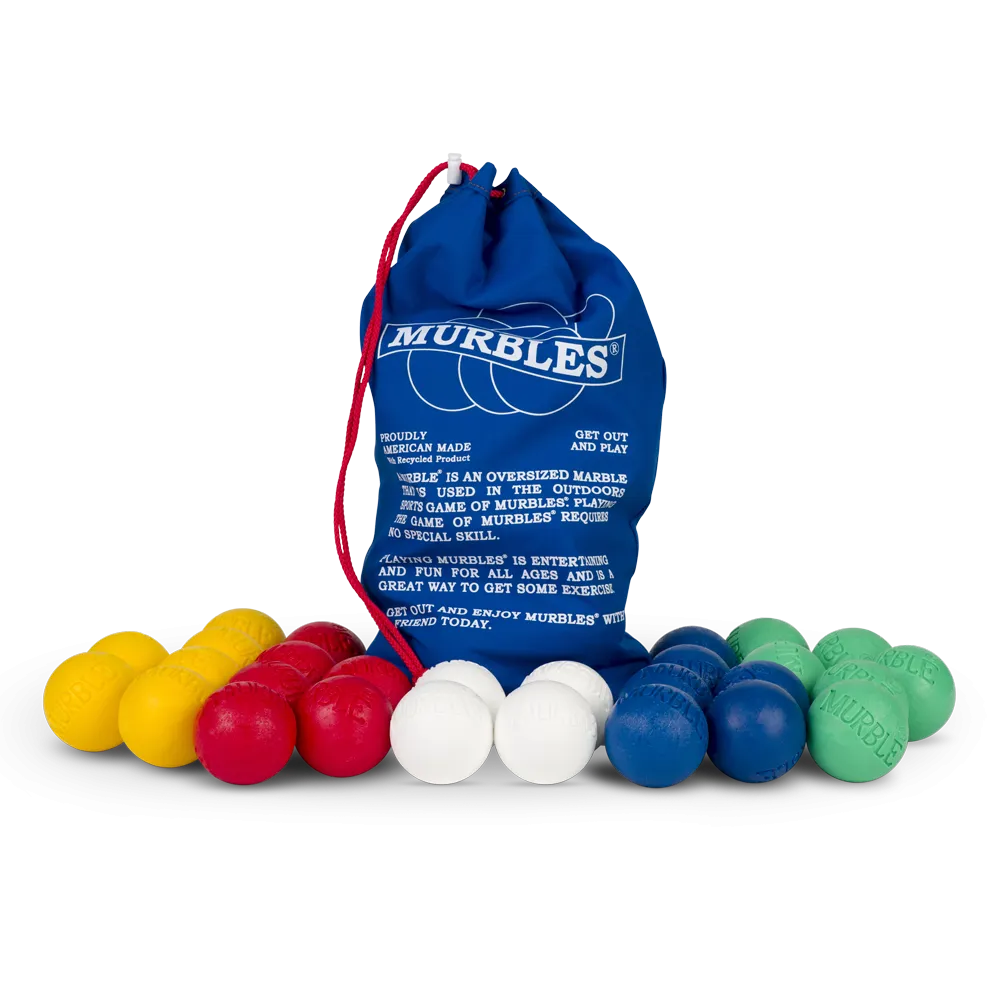 Murbles Game Large Tournament Set – Up to 8 Players – 28 balls Made in USA