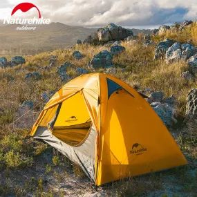 Naturehike 2-Person Ultralight 20D Camping Tent - Waterproof, For Outdoor Cycling, Trekking, Hiking, and Backpacking