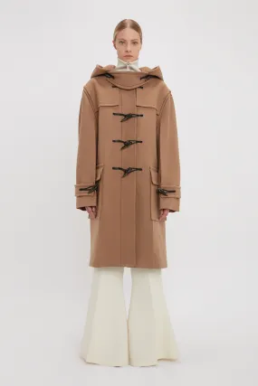 Oversized Duffle Coat In Camel