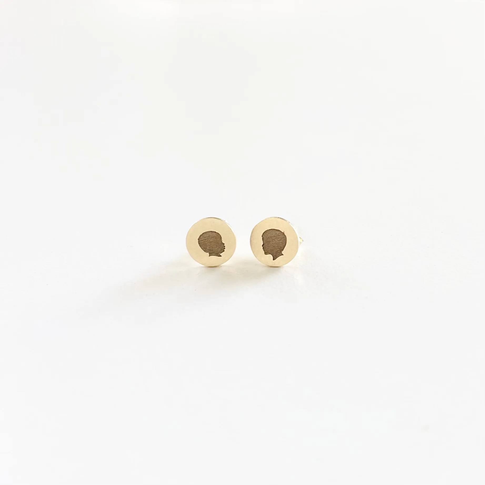 Silhouette Dot Stud Earrings