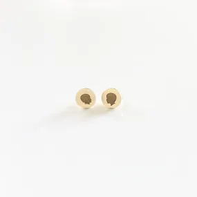 Silhouette Dot Stud Earrings