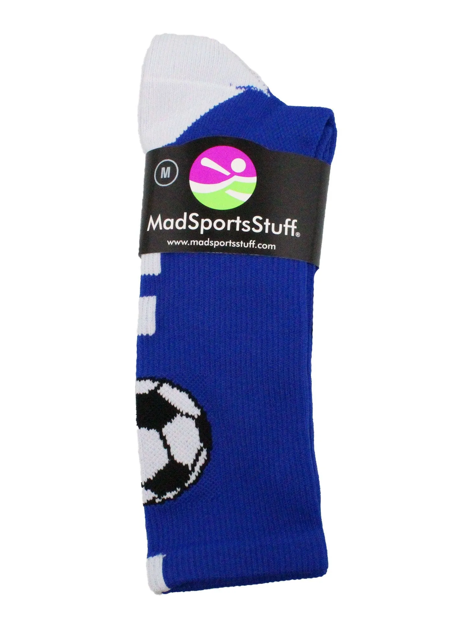 Soccer Ball Athletic Crew Socks (multiple colors)