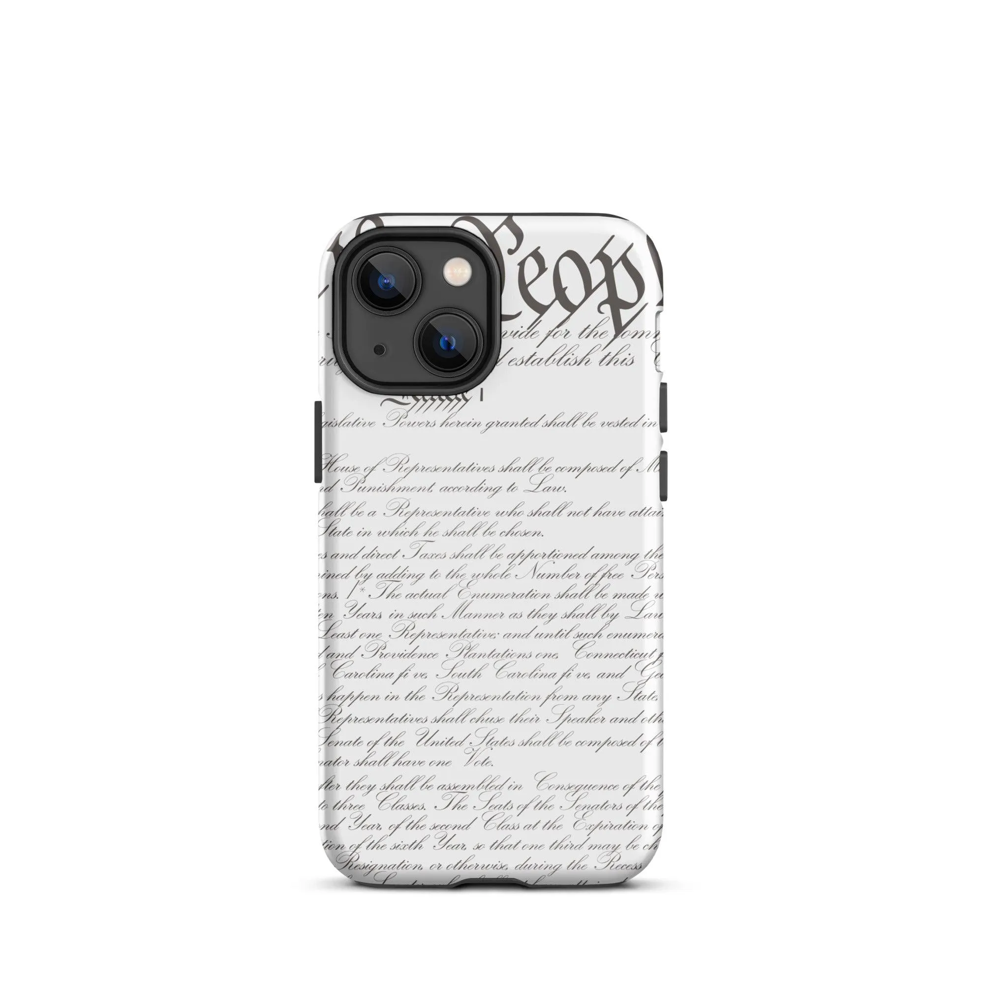 White Constitution Tough iPhone case