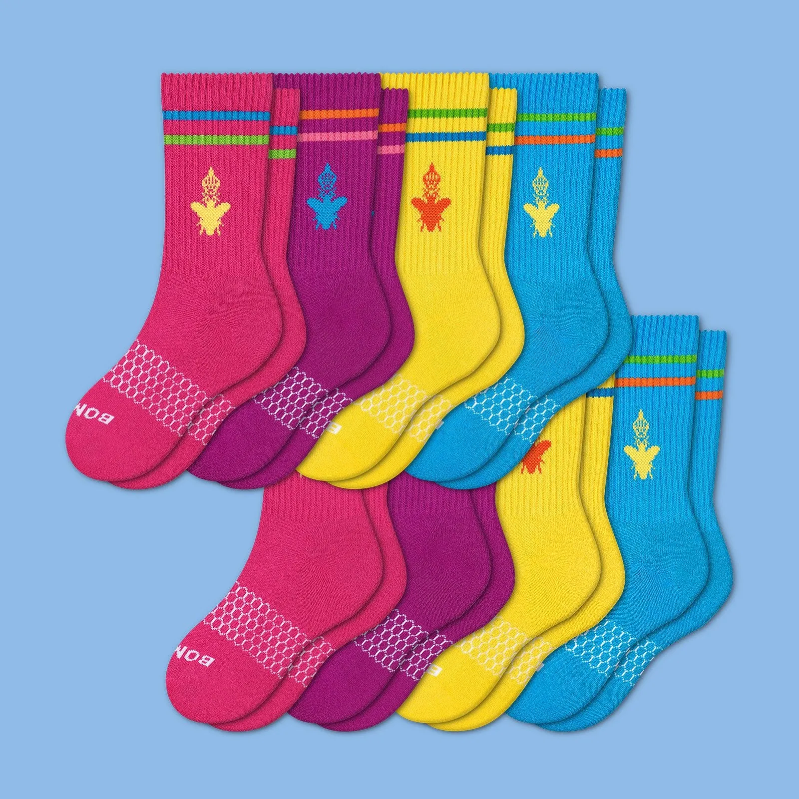 Youth Brights Calf Sock 8-Pack