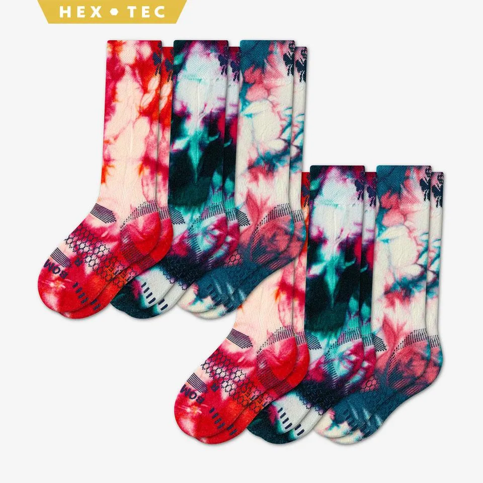 Youth Tie Dye Active Ski & Snowboard Sock 6-Pack